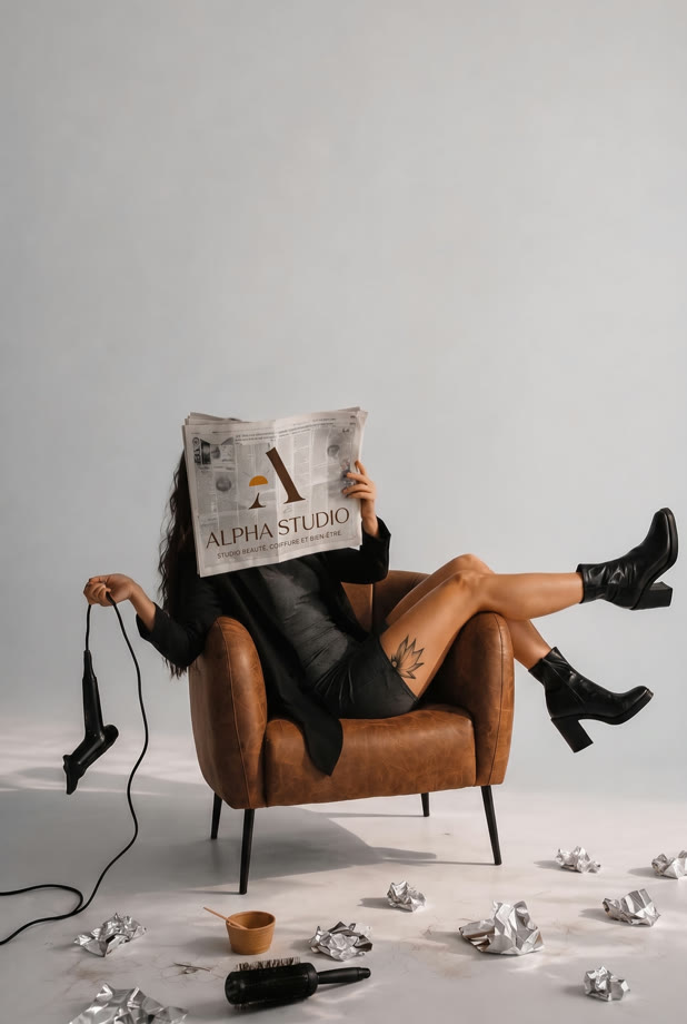 Identité d'un studio de beauté.