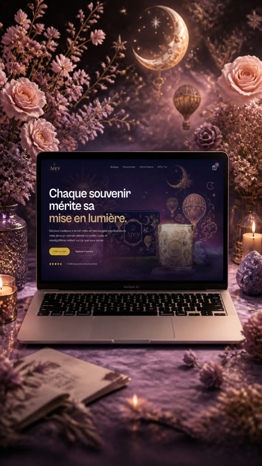 Boutique en ligne de box et bougies.