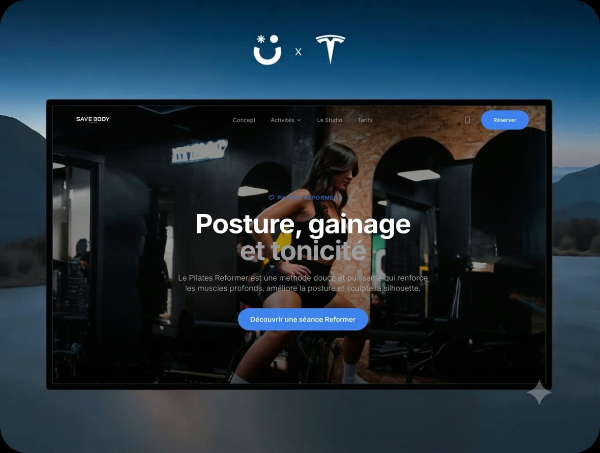 Identité d'un studio de pilates.